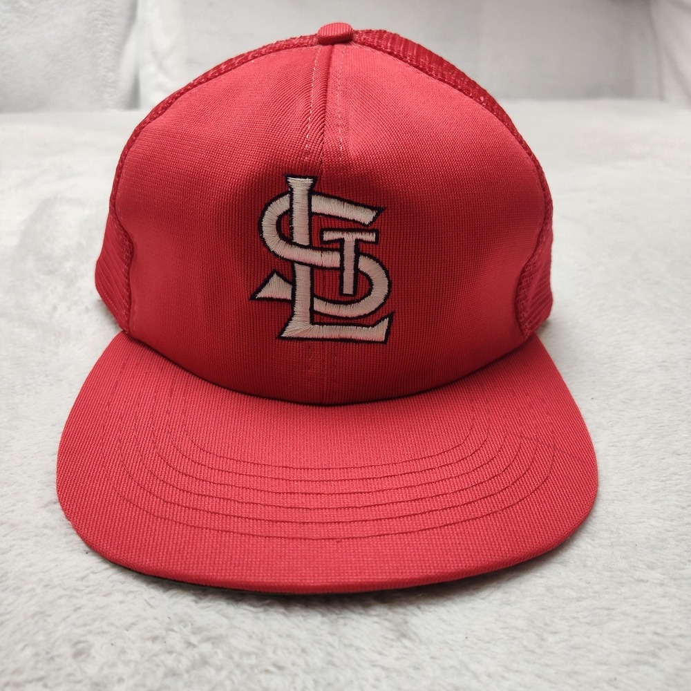 Vintage‎ St. Louis Cardinals Hat Cap Snap Back Mens Red MLB Baseball Mesh 90s